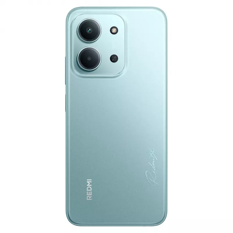 Išmanusis telefonas „Xiaomi Redmi 15C“ 6,9 colio, 4 GB RAM, 128 GB atminties, mėtų žalios spalvos, 6000 mAh, 50 MP galinė kamera, Helio G81-Ultra