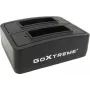 Baterijų įkrovimo stotelė GoXtreme Dual Vision 4K – dviejų lizdų įkroviklis veiksmo kamerų baterijoms, modelis 01492
