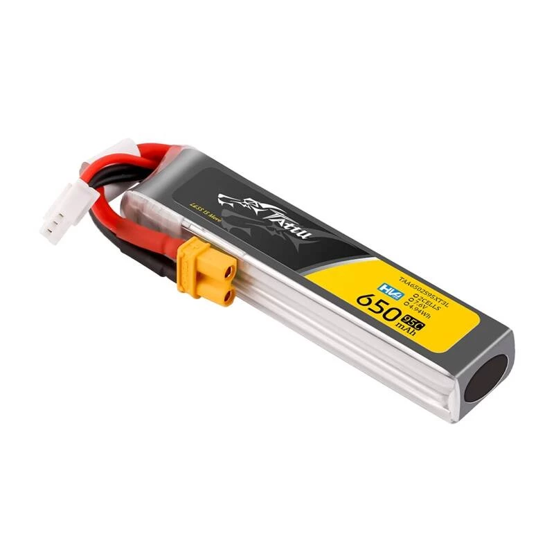 Akumuliatorius Lipo Tattu 2s 650mAh 95C 7.6V HV z XT30 Long-Pack