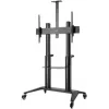 Manhattan Trolley Mount Stand for TV & Monitors, For screens: 70 inch to 120 inch, VESA compatibility: all between 200x200 to 1000x600mm - check the dimensions of the four mounting holes on back of screen to ensure it fits, Max 140kg, Height adjustable 1250 to 1600mm, LFD
