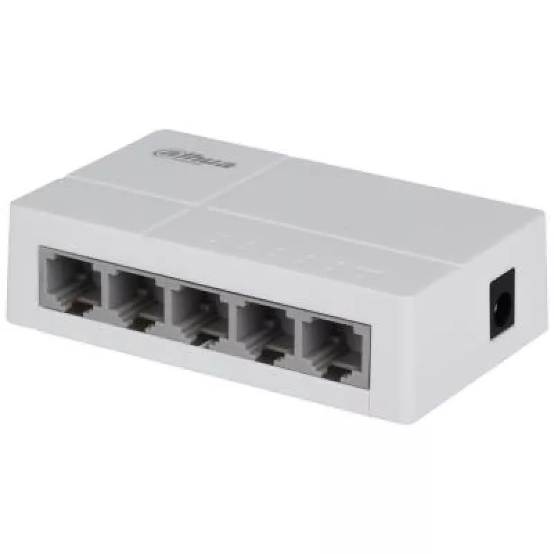 Dahua Technology PoE DH-SF1005L tinklo komutatorius Nevaldomas Fast Ethernet (10/100) Power over Ethernet (PoE) Staliniam kompiuteriui Šviesiai pilkas