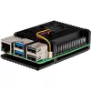 Joy-IT Armor Case BLOCK ACTIVE SBC-Enclosure, tinkamas kūrimo rinkiniams Raspberry Pi (RB-AlucaseP5-07FAN)
