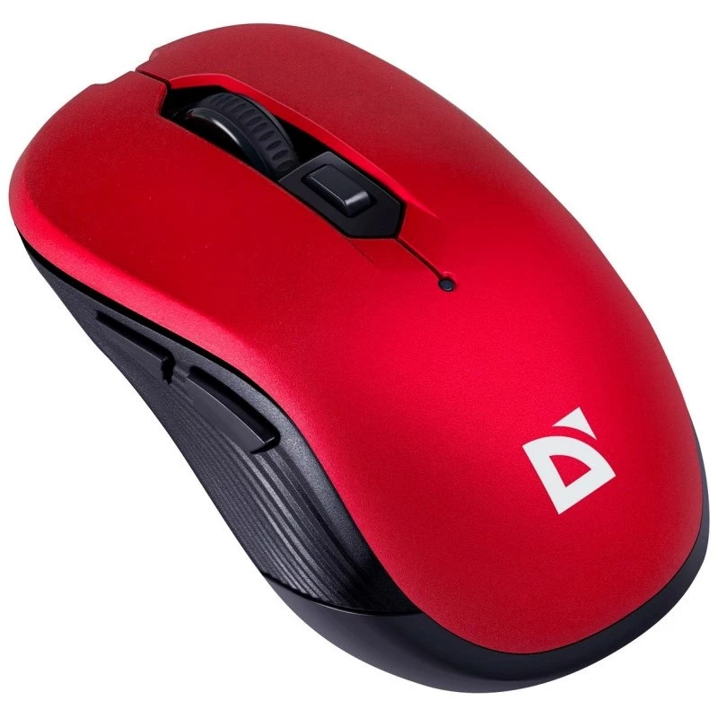 Belaidė RF tylioji pelė DEFENDER Gassa MM-105 — abiem rankoms tinkama, 1600 DPI, 2,4 GHz, nano USB imtuvas