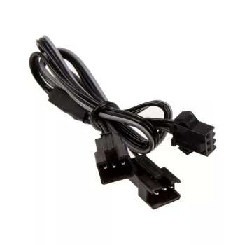 Vidinis maitinimo laidas PHANTEKS PH-CB-DRGB3P — 3 kontaktų į 2× Molex (3 kontaktų), juoda/pilka