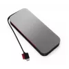 „Lenovo Go“ maitinimo bankas, ličio jonų, 20 000 mAh, juodai pilkas, USB A ir C tipo