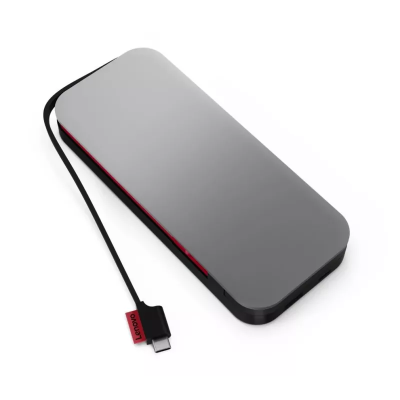 „Lenovo Go“ maitinimo bankas, ličio jonų, 20 000 mAh, juodai pilkas, USB A ir C tipo