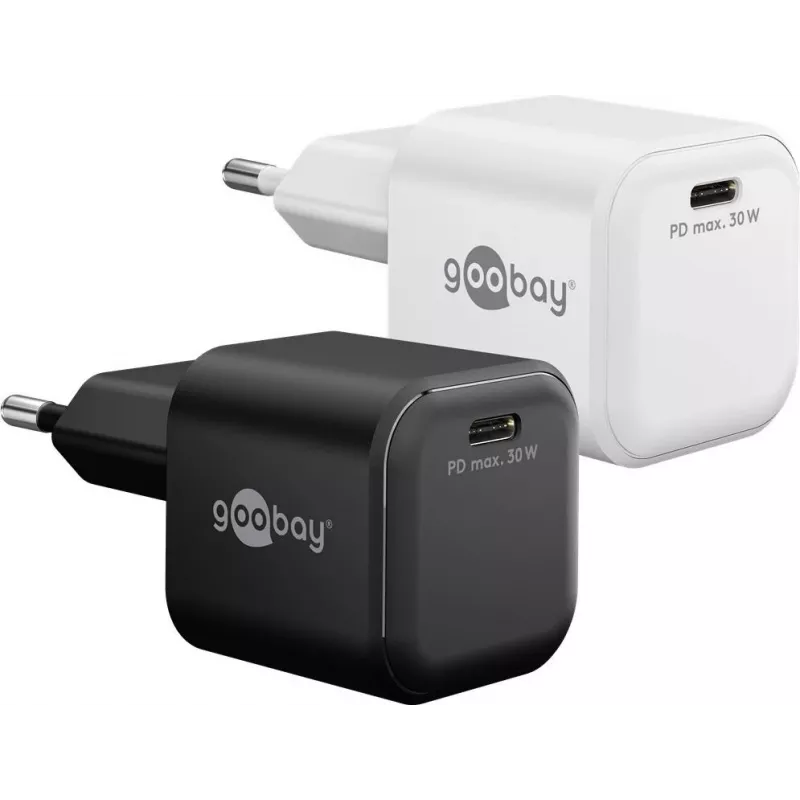 Goobay USB-C™ PD GaN Fast Charger Nano (30 W) juodas (79152)