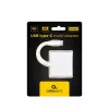 USB grafikos adapteris GEMBIRD A-CM-HDMIF-02-SV, HDMI išvestis, iki 3840×2160, sidabrinis, 58,5×51×11,6 mm