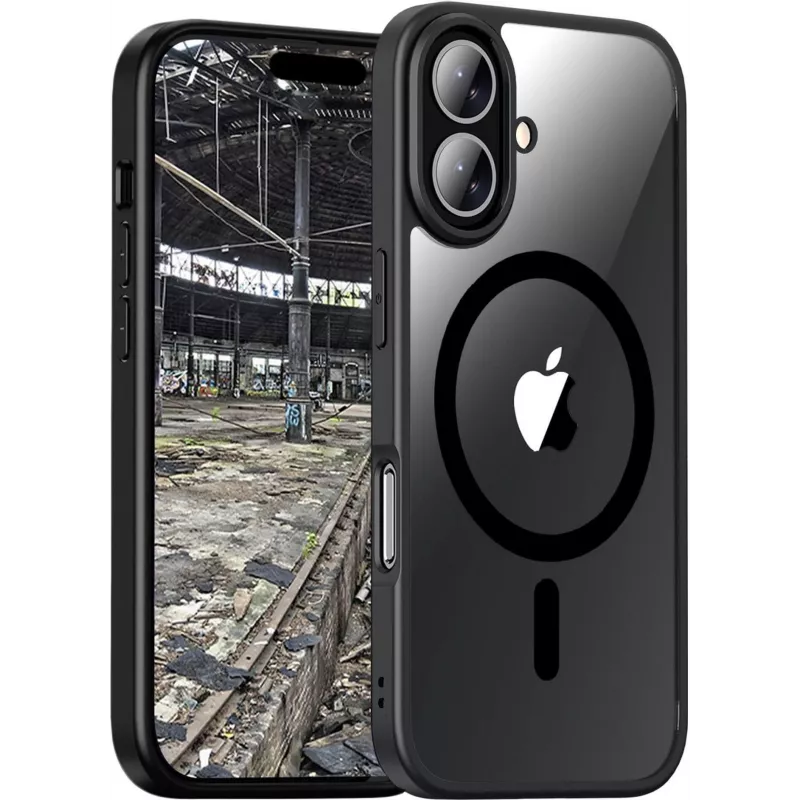 JT Berlin BackCase Pankow Hybrid MagSafe | Apple iPhone 16 | juoda/permatoma | (11098)