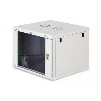Ant sienos montuojama 19 colių stovo spinta DIGITUS Dynamic-N DN-37106 — 9U, 600x600 mm, IP20, raktinis užraktas