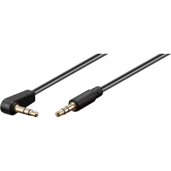 Goobay Audio Connection Cable AUX, 3,5 mm stereo 3-pol., plonas, CU, Angled (59526)