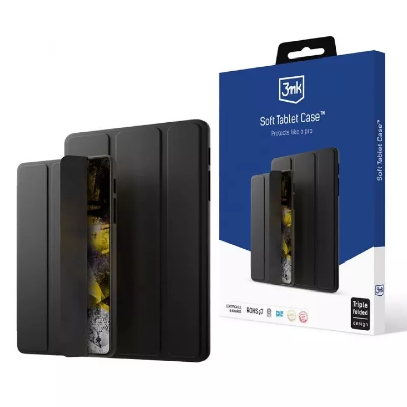 Minkštas dėklas planšetei iPad Pro 13, juodas