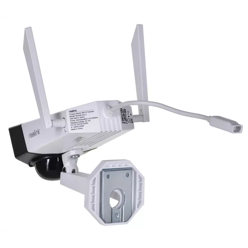IP apsaugos kamera Reolink G750 6MP Bullet IP66 H.265, 4G LTE, 180° įstrižainė, 30 m naktinis matymas, 10400 mAh baterija