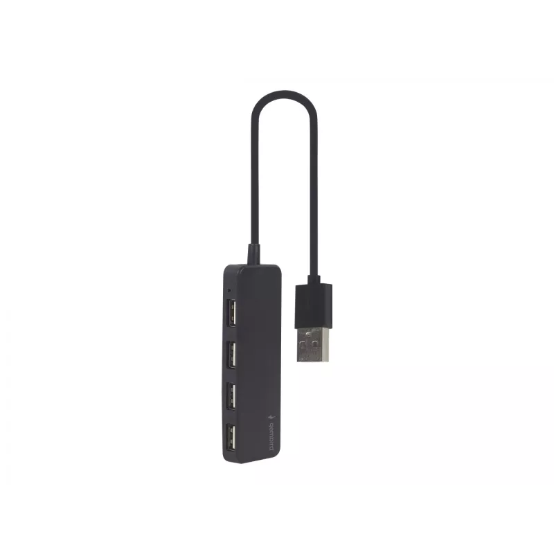 USB šakotuvas Gembird UHB-CM-U2P4-01 — 4 prievadų USB 2.0 Type-C į Type-A, juodas, 0,3 m laidas