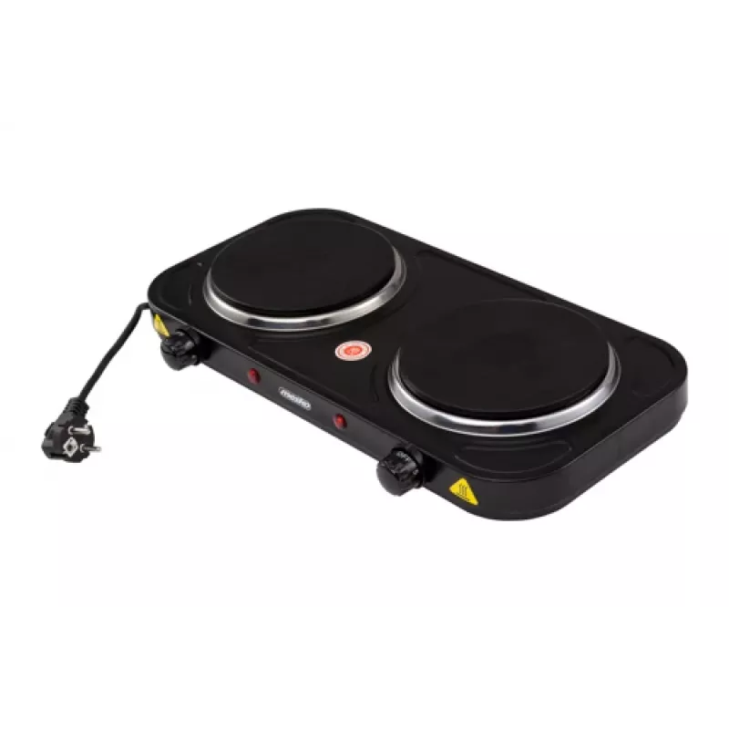 Mesko Home MS 6509 kaitlentė juoda stalviršio sandari kaitvietė 2 zonos (-ų)