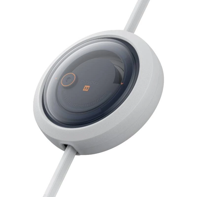Greito įkrovimo laidas 3in1 Baseus Free2Draw USB-C į USB-C/Lightning/Micro 100W, 1,1m (baltas)