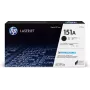 Juodas HP 151A Originalius „LaserJet“ dažų kasetė, 1500 puslapių, juoda
