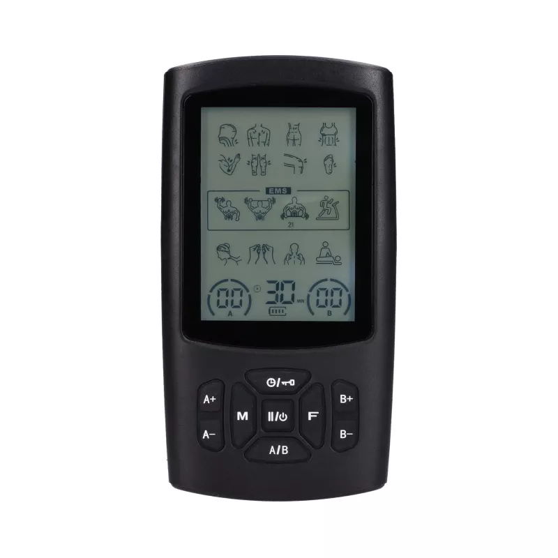 TENS/EMS elektrostimuliatorius Extralink Vital+ Essential — 2 režimai, 20 intensyvumo lygių