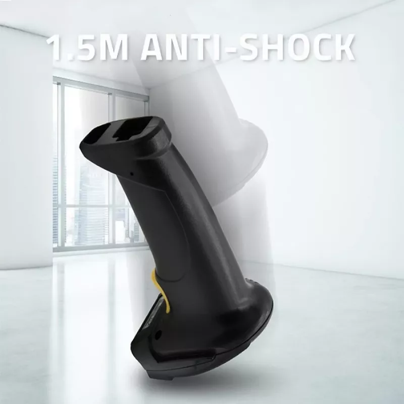 Qoltec 1D lazerinis brūkšninių kodų skaitytuvas | USB | Juodas