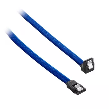 CableMod ModMesh - SATA laidas - Serial ATA 150/300/600 - SATA (W) stačiu kampu į SATA (W) - 60 cm - Mėlynas (CM-CAB-RSAT-N60KB-R)