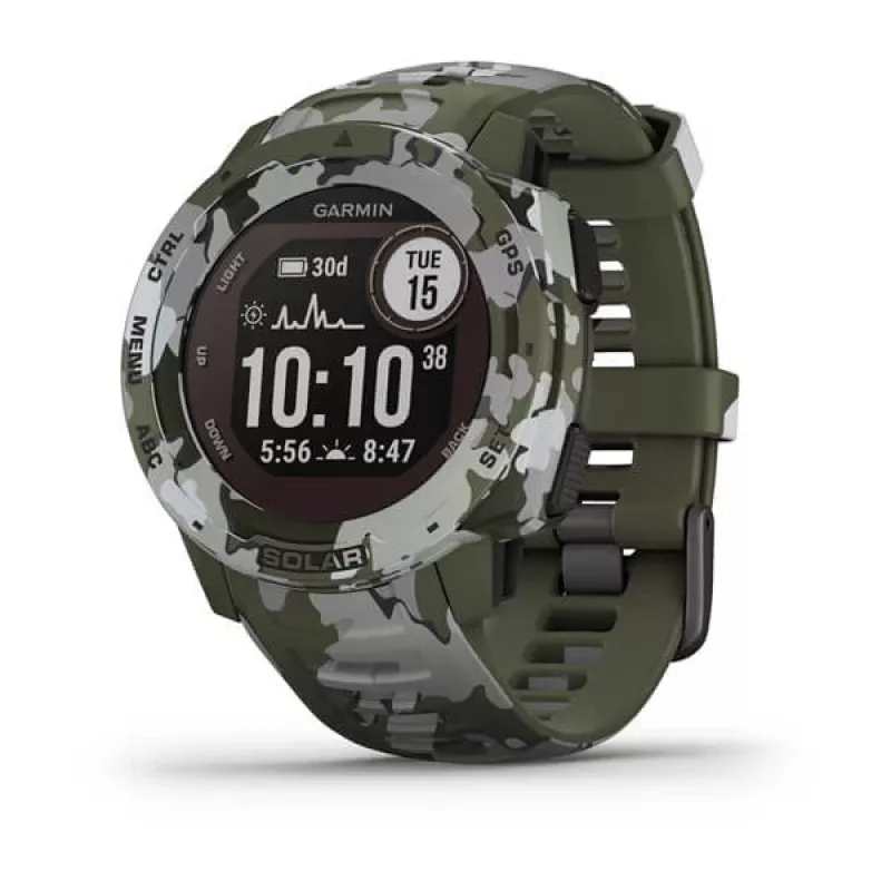 GPS laikrodis Garmin Instinct Solar Camo Edition kamufliažinis