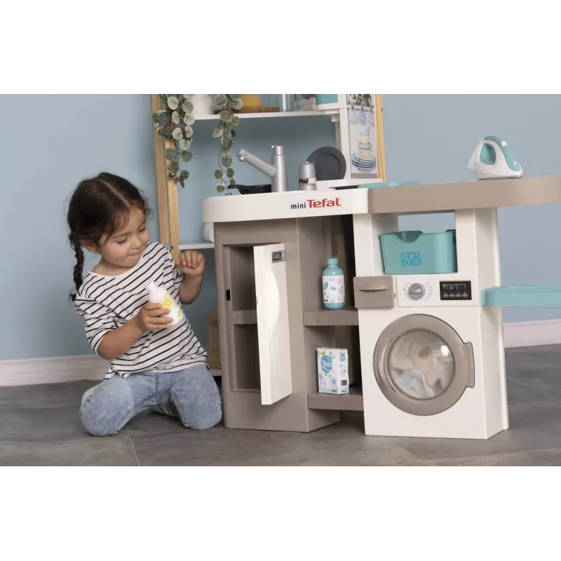 Smoby 311050 žaislinė virtuvėlė su skalbimo zona ir priedais