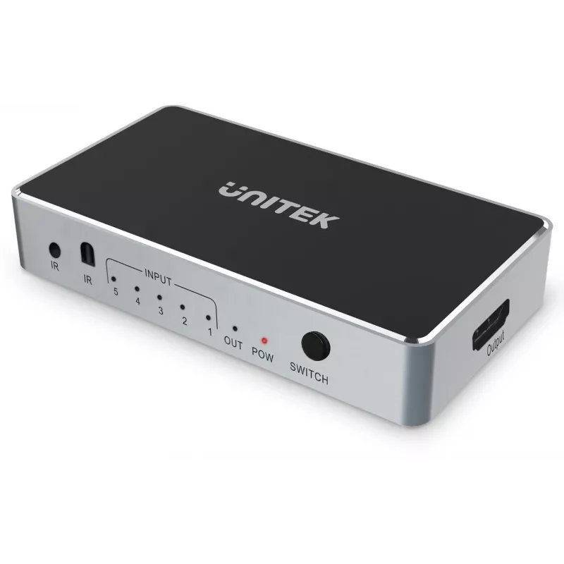 HDMI vaizdo jungiklis Unitech V1110A 4K 1.4b 5V 1A