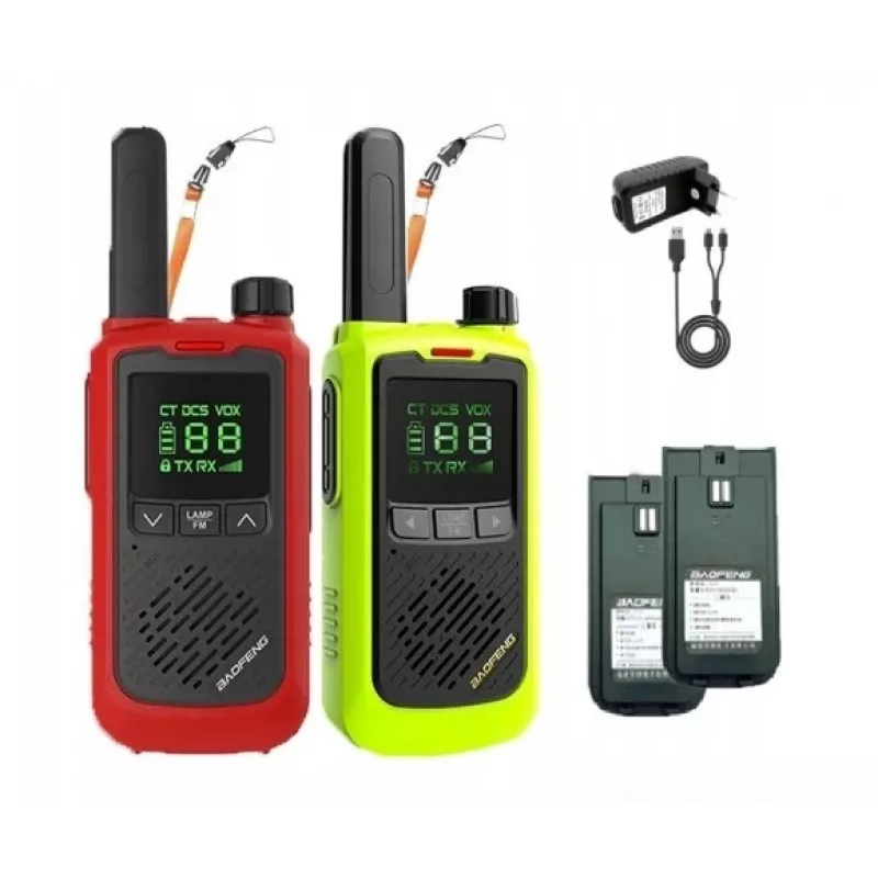 Racionai Baofeng BF-T17 juodi, 2 vnt.