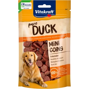 VITAKRAFT Duck Mini Coins - šunų skanėstas - 80g