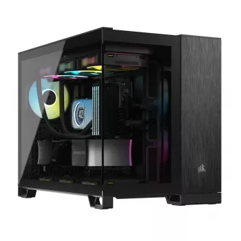PC korpusas Corsair CC-9011287-WW Midi bokštas, aliuminis, juodas