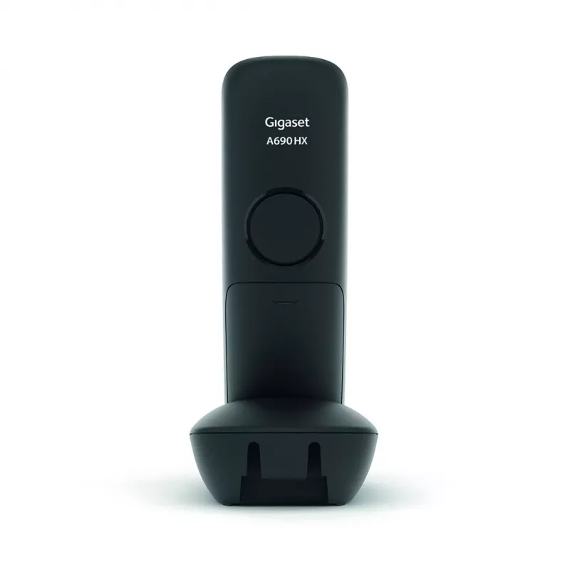 Gigaset A690HX analoginis/DECT telefonas su skambučio numerio atpažinimu, juodas, sidabrinis