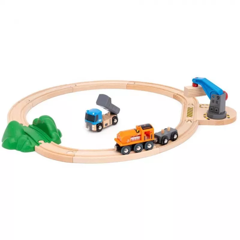 Brio World Krovininio Traukinio Starterio Rinkinys su Kranu