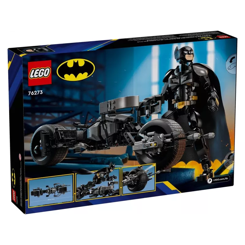 LEGO® DC Batman™: Betmeno konstruojama figurelė ir motociklas 76273