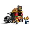 LEGO City Burger Van – maisto sunkvežimio žaislas 5 metų ir vyresniems berniukams ir mergaitėms, transporto priemonės konstravimo rinkinys su virtuvės komplektu, pardavėjo minifigūrėle ir aksesuarais
