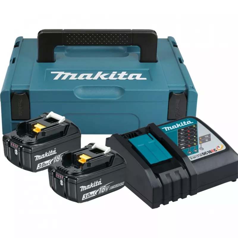 18V MAKPAC 2*3.0AH BL1830B+DC18RC MAITINIMO RINKINYS