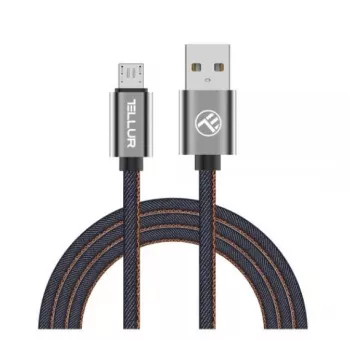 USB į Micro USB duomenų laidas Tellur 1 m džinsinio stiliaus