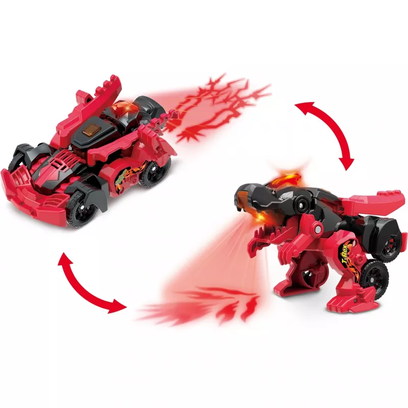 Switch & Go Dinos - Fire-Mini-T-Rex, žaidimų figūrėlė