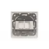 Digitus | Sieninė plokštė Keystone moduliams, vokiško tipo, vidurinė plokštelė 50x50 mm, rėmelis 80x80 mm | DN-93801-1