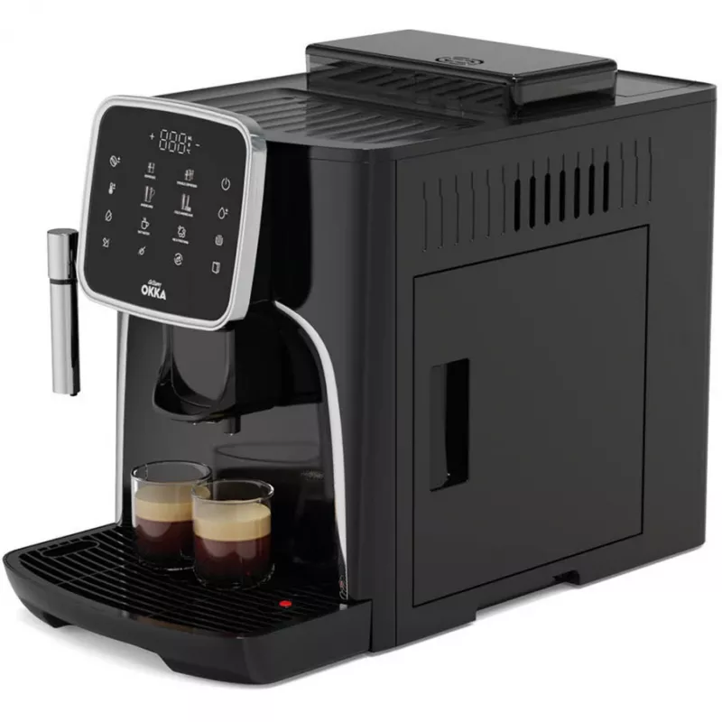 Visiškai automatinis espreso kavos aparatas Arzum Okka Espresso Pro, juoda/chromas, 1450 W