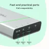 Nešiojama baterija Green Cell BPLGC20P 20800 mAh ličio jonų, USB-C PD 65W, 2x USB-C + 1x USB-A, aliuminio korpusas