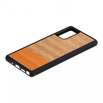 Apsauginis telefono dėklas Man and Wood Galaxy Note 20 Herringbone Arancia Juoda