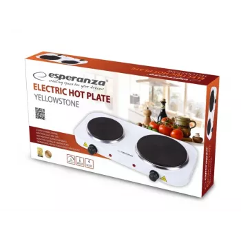 Esperanza EKH014W elektrinė viryklė 2 zonos, balta