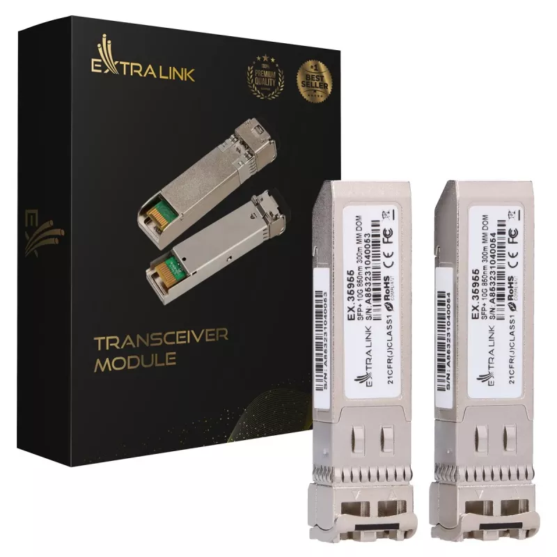 SFP+ siųstuvas-imtuvas Extralink EX.35955 10 Gbps 850 nm daugiamodis 300 m