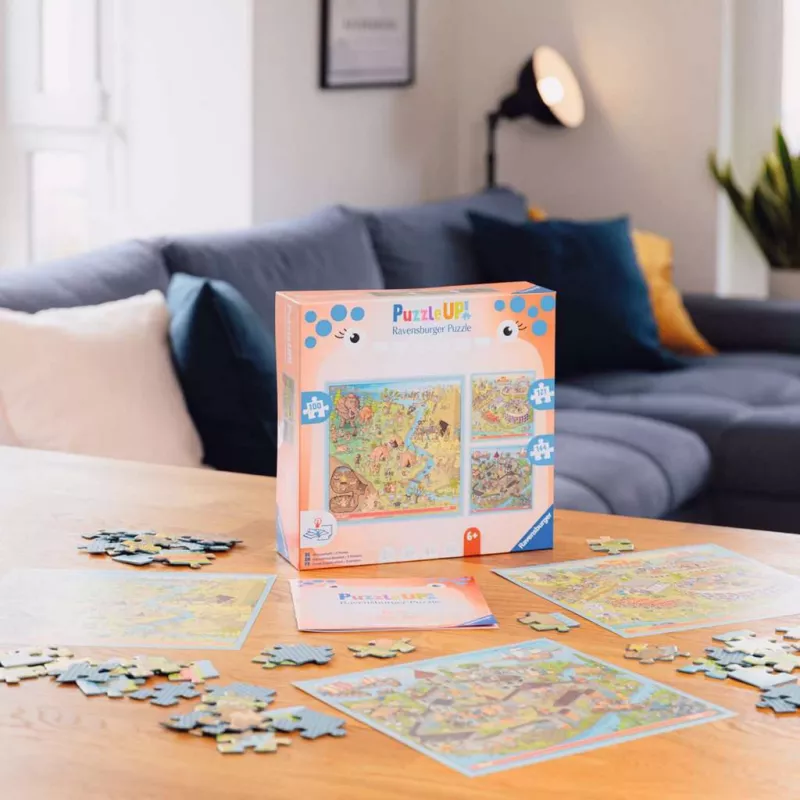 Puzzle UP Geschichte - akmens amžius, Senovės Roma, viduramžiai 100, 121 ir 144 detalės