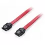 Equip SATA III kabelis, 0,5 m, 0,5 m, SATA III, SATA 7 kontaktų, SATA 7 kontaktų, vyriškas/vyriškas, raudonas