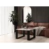 MODERN MINI table 67x67x40 cm Balta/Juoda