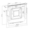 Sieninio/monitoriaus laikiklis MACLEAN MC-473 VESA 75x75 100x100 suderinamas su Mac Mini (2014 m. ir vėlesniais)