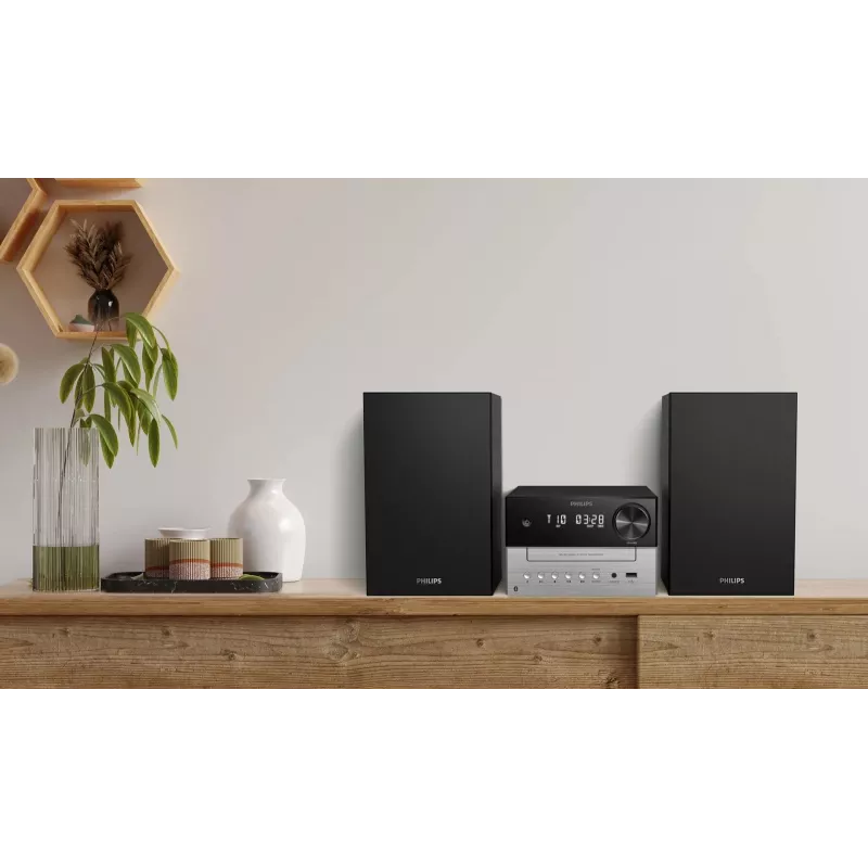Philips TAM3205M2 garso sistema Namų garso mikro sistema 20 W Juoda, Sidabrinė