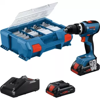 Belaidis smūginis veržliasukis Bosch GSB 18V-65 su 2x 4,0 Ah baterijomis ir L-Case