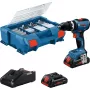 Belaidis smūginis veržliasukis Bosch GSB 18V-65 su 2x 4,0 Ah baterijomis ir L-Case